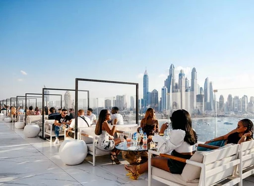 Rooftop Residential Lounge amenity image at Palm Beach Tower 3