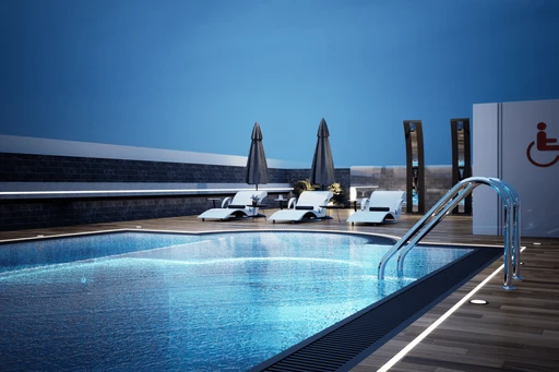 Rooftop Swimming Pool amenity image at Astra South