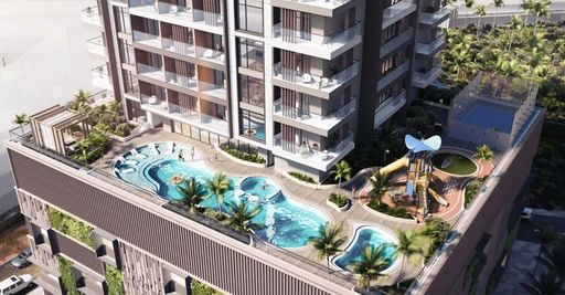 Rooftop Swimming Pool amenity image at Q Gardens Aliya