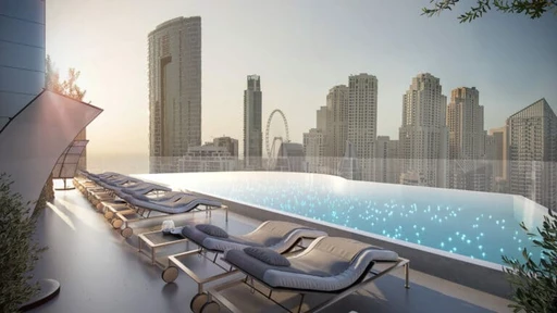 Rooftop Swimming Pool amenity image at Marina Star