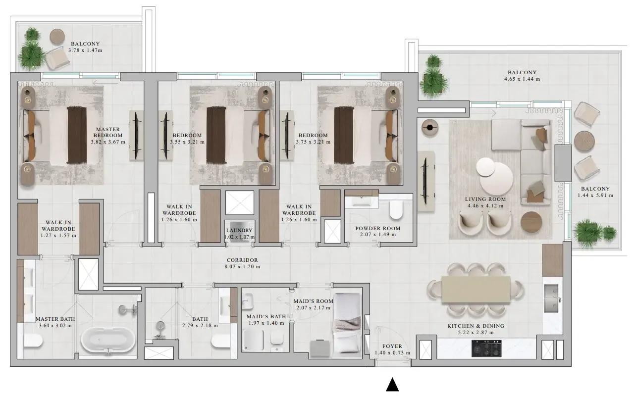 Emaar Rosehill floor plan