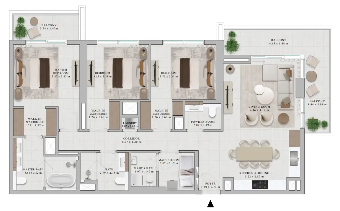 Emaar Rosehill floor plan