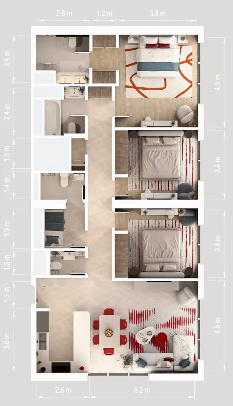 ALDAR Rosso Bay Residences floor plan