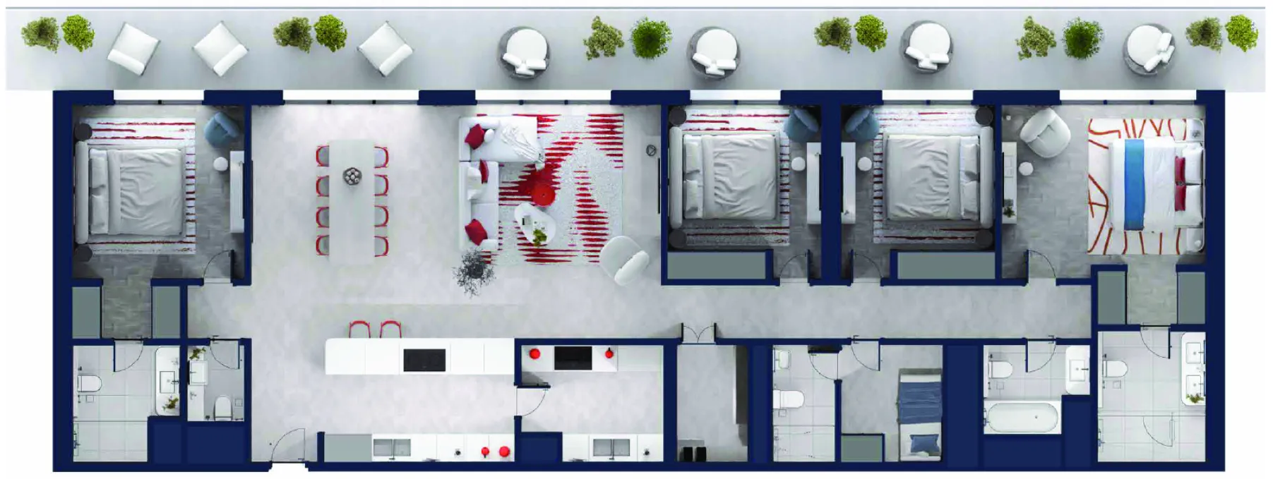 ALDAR Rosso Bay Residences floor plan