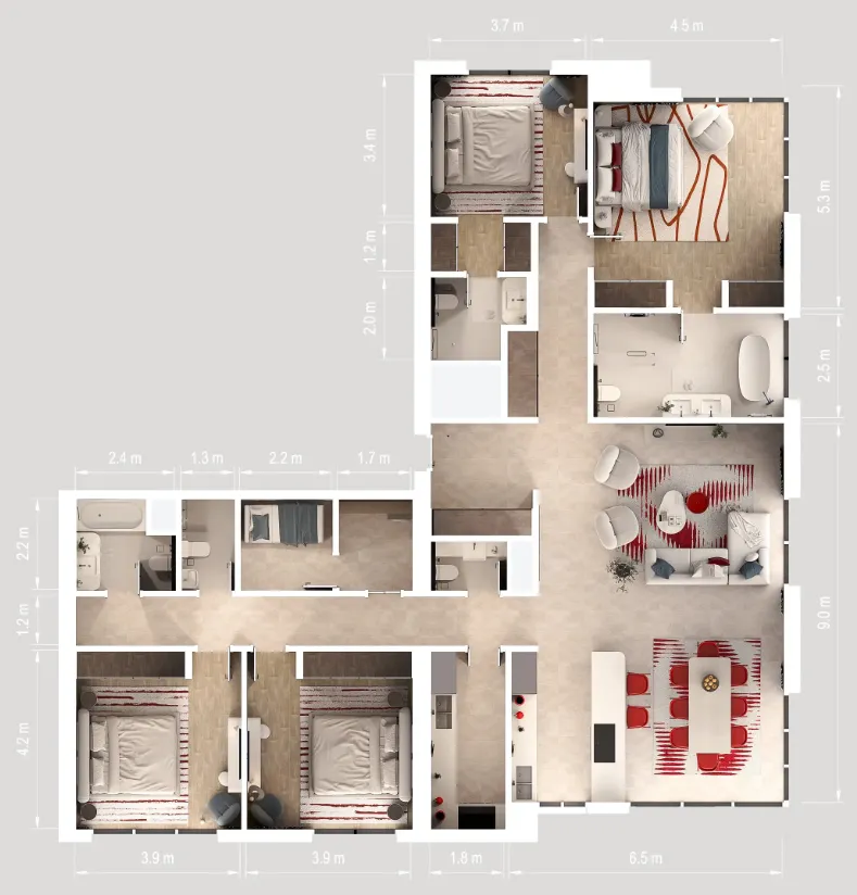 ALDAR Rosso Bay Residences floor plan