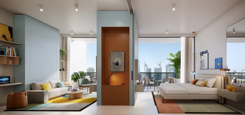 Interior at Rove Home Dubai Marina in Dubai Marina Dubai