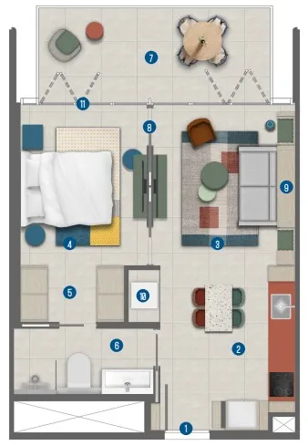 Irth Development Rove Home Marasi Drive floor plan
