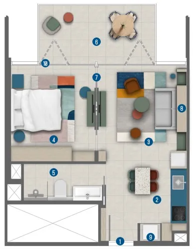 Irth Development Rove Home Marasi Drive floor plan