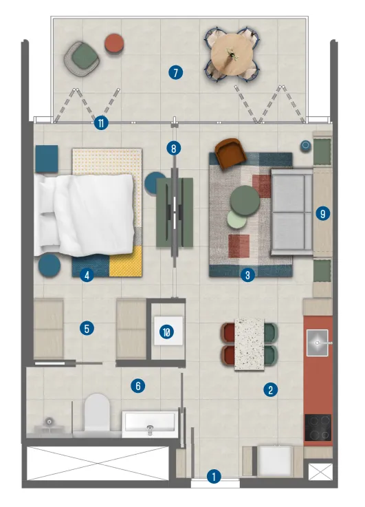 Irth Development Rove Home Marasi Drive floor plan