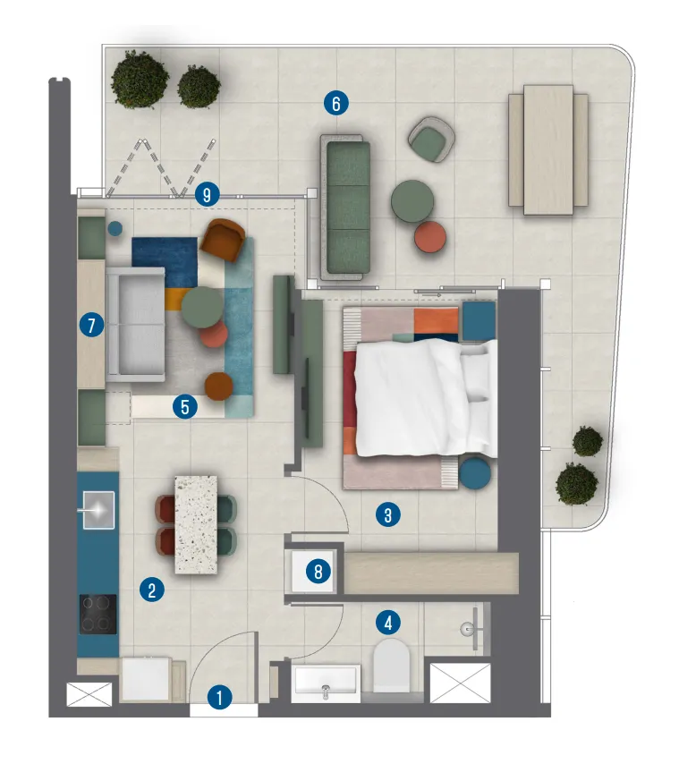 Irth Development Rove Home Marasi Drive floor plan