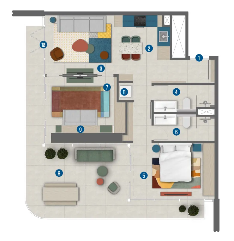 Irth Development Rove Home Marasi Drive floor plan