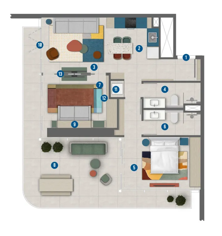 Irth Development Rove Home Marasi Drive floor plan