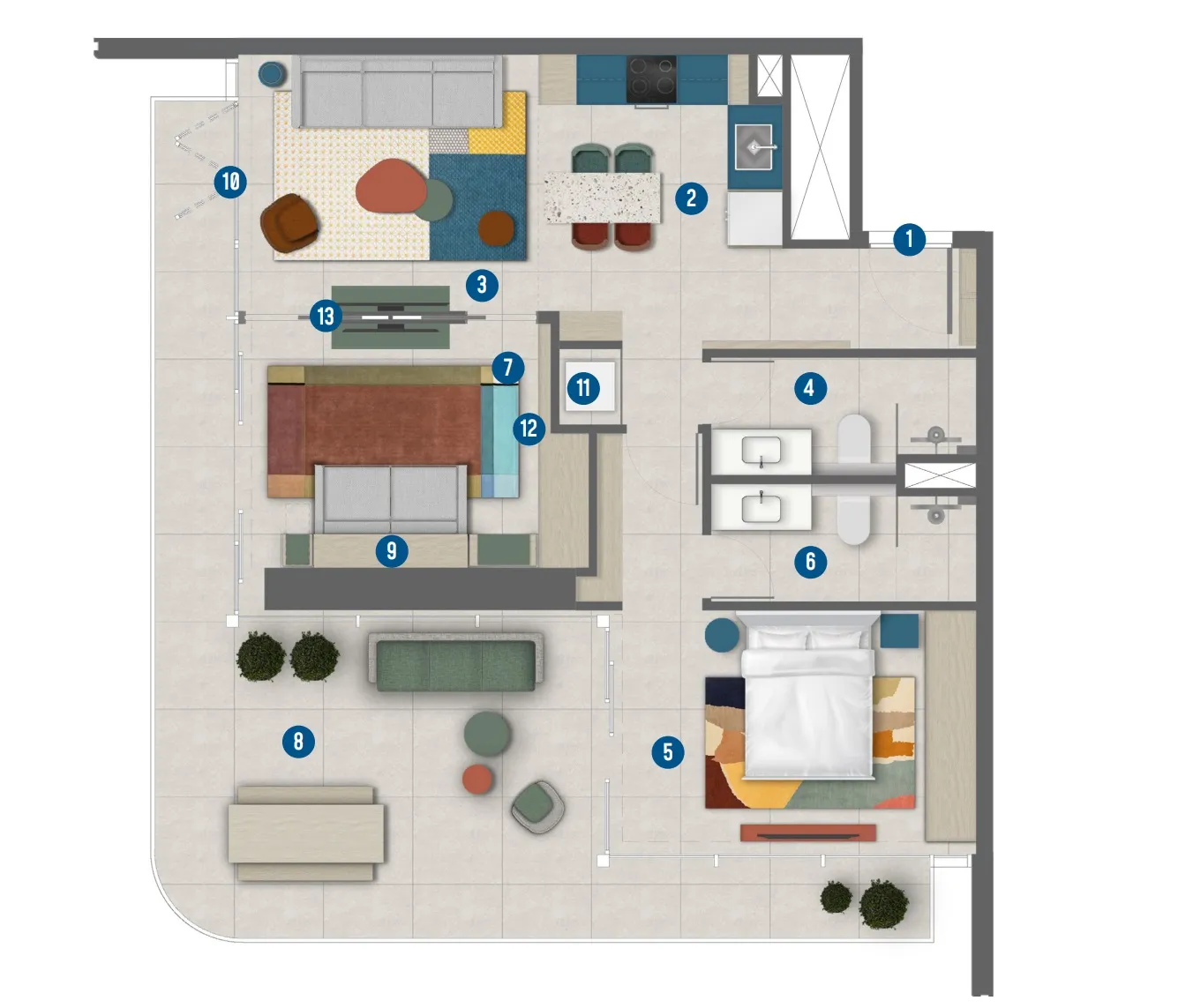 Irth Development Rove Home Marasi Drive floor plan