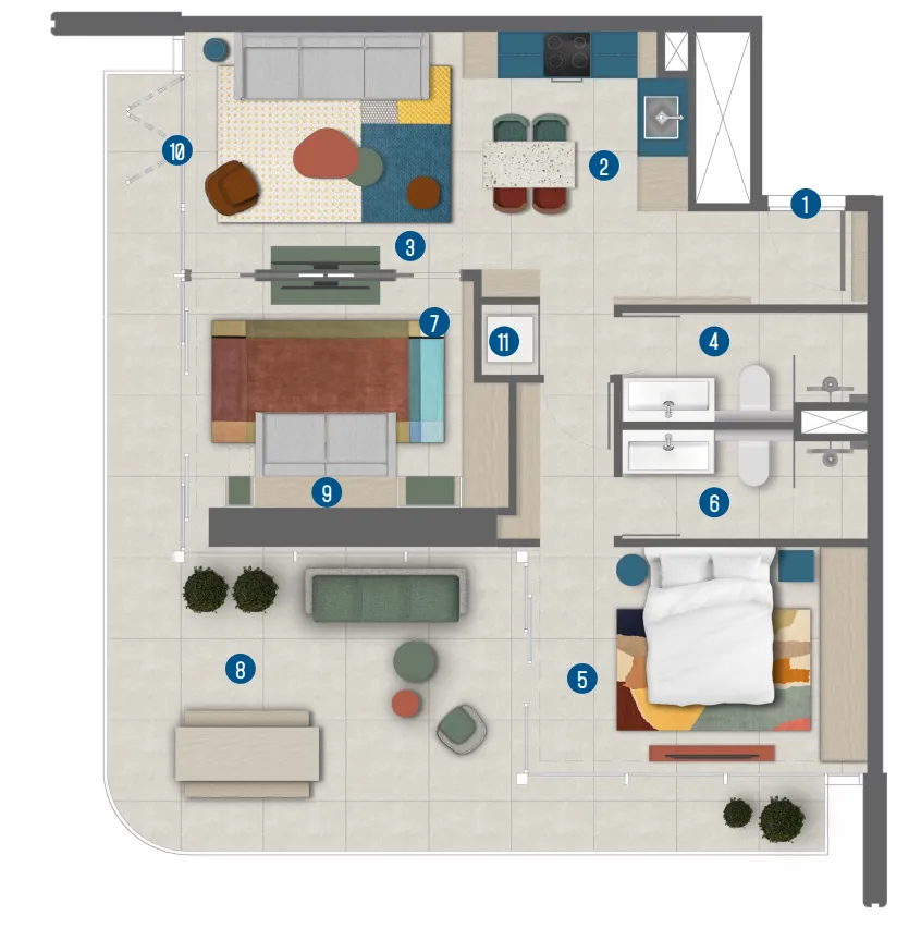 Irth Development Rove Home Marasi Drive floor plan