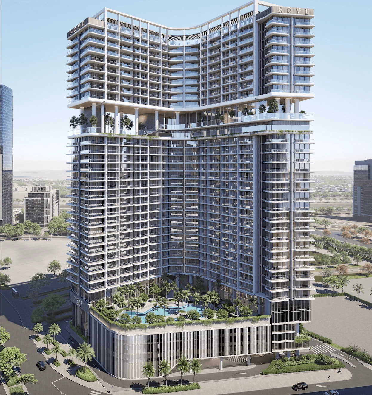 Exterior at Rove Home Marasi Drive in Business Bay Dubai