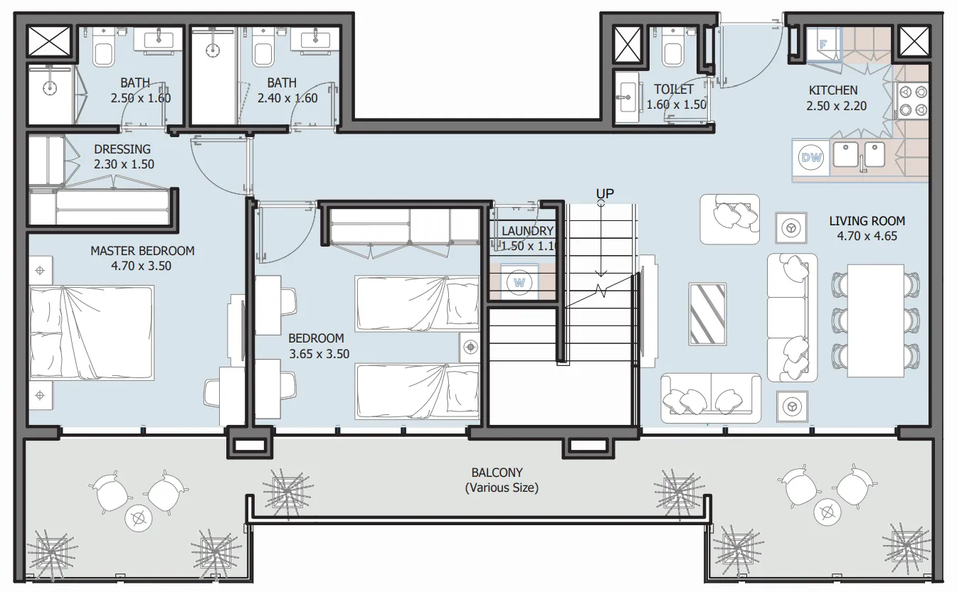 Reportage Properties Royal Park floor plan