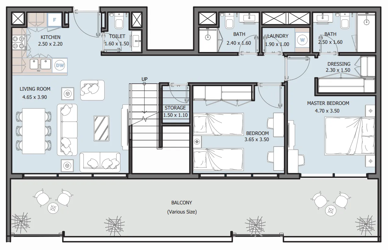 Reportage Properties Royal Park floor plan