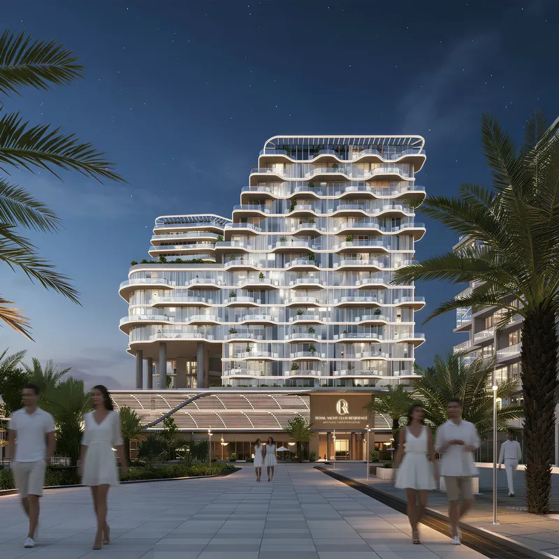 Exterior at Royal Yacht Club Residence in Dubai Islands Dubai