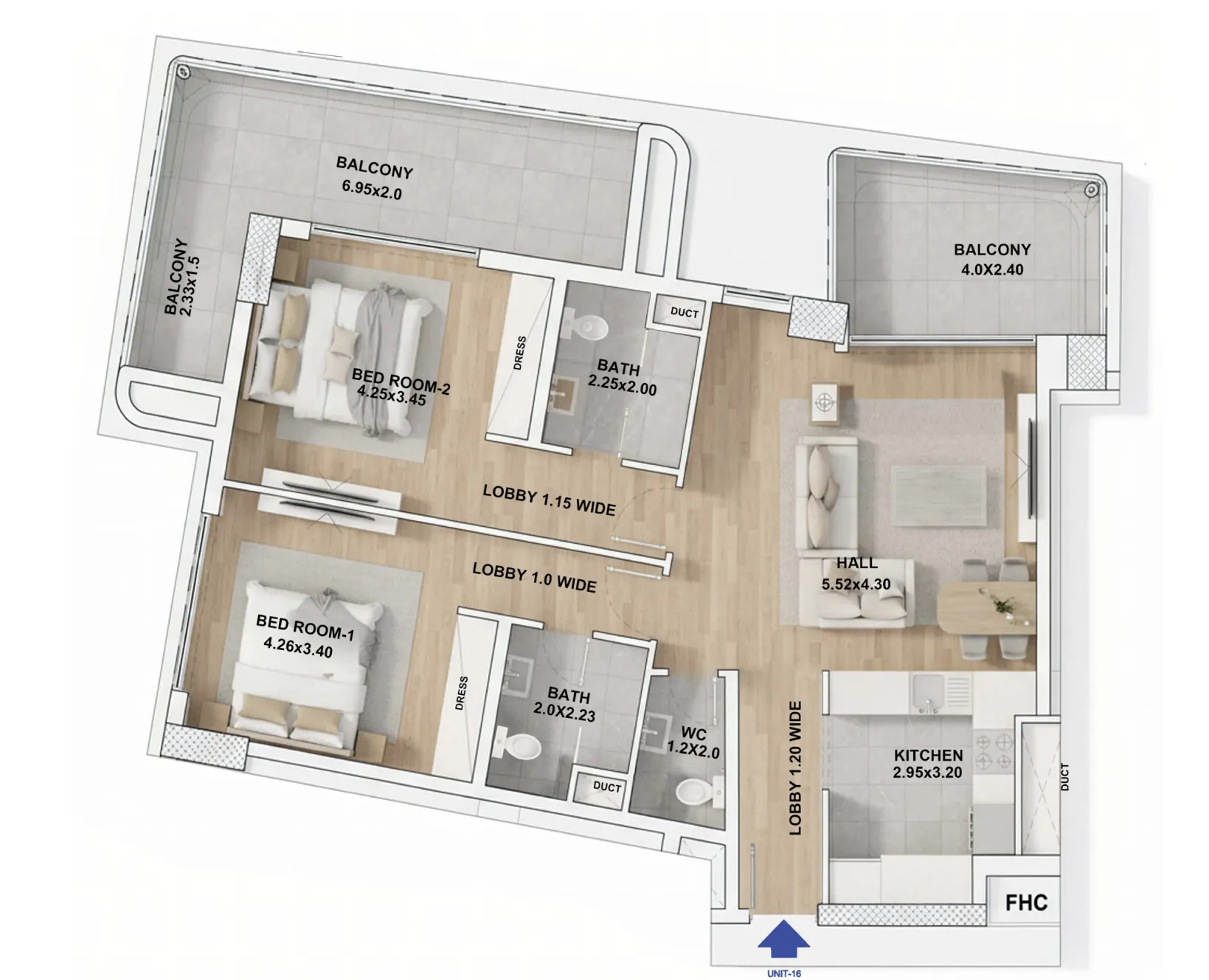 Red Rose Properties RR Grand floor plan