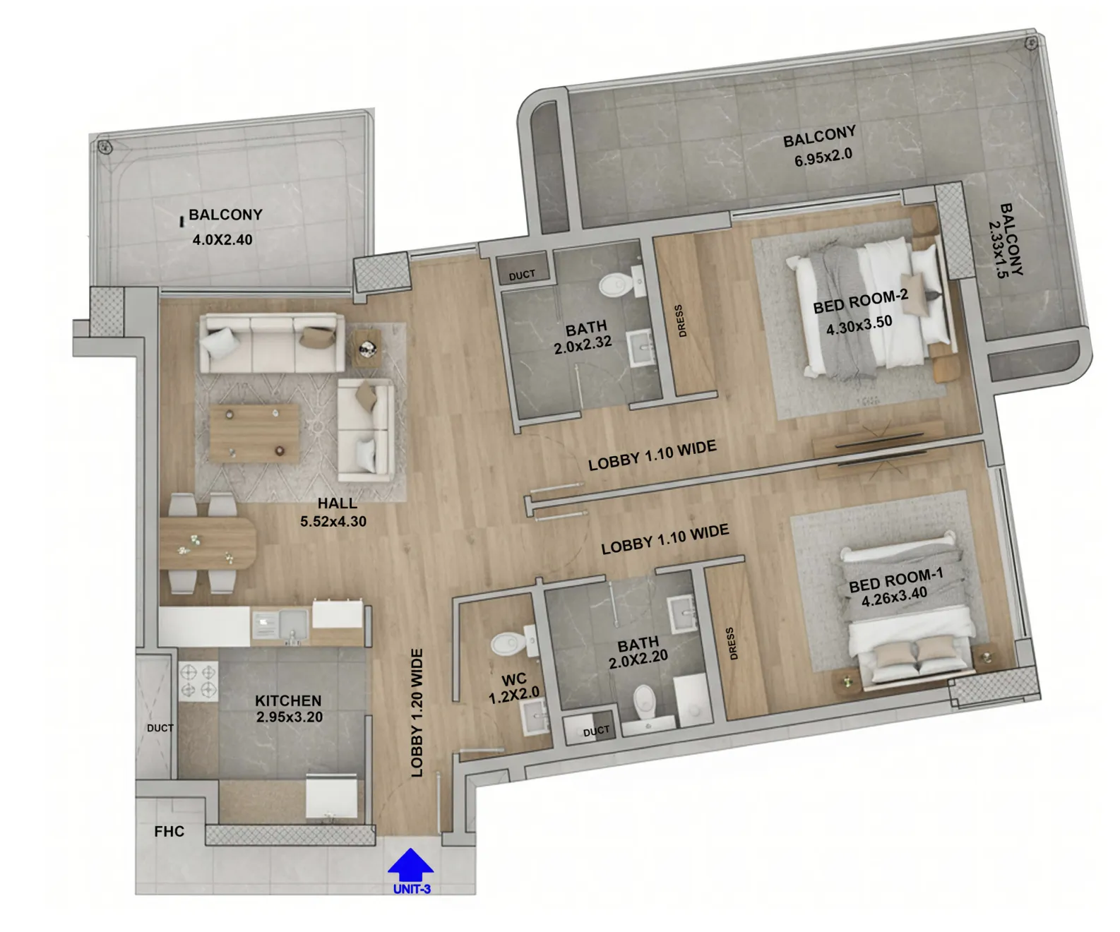 Red Rose Properties RR Grand floor plan