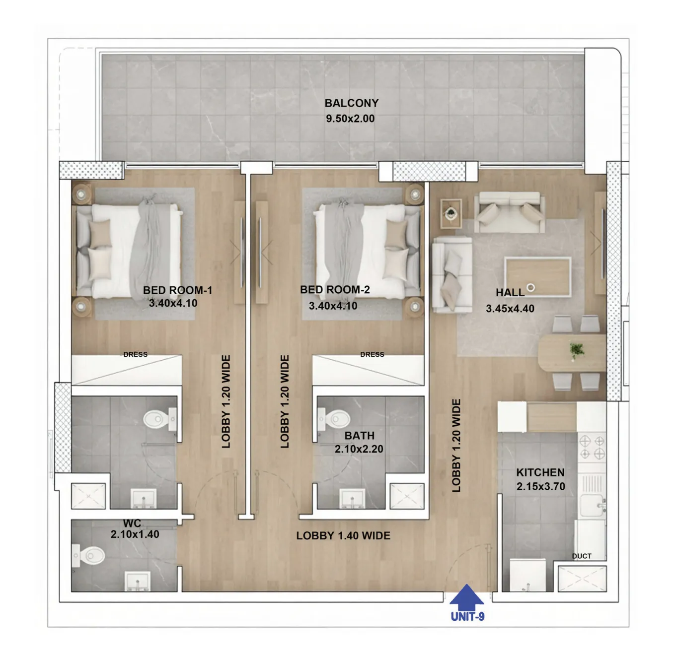Red Rose Properties RR Grand floor plan
