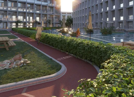 Running Lane amenity image at Binghatti HillCrest