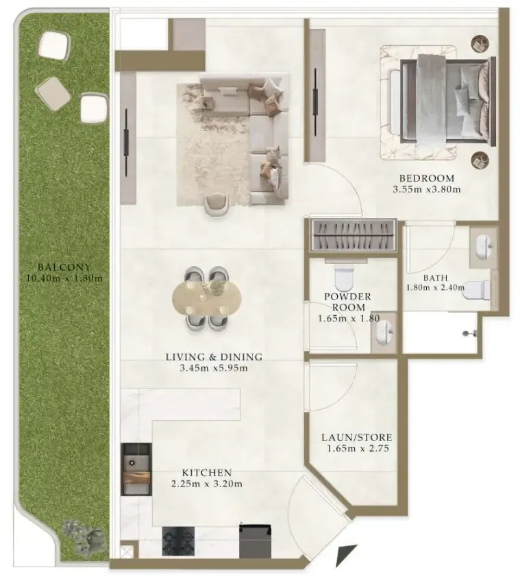 AUM Development Ryze Residences by AUM Development floor plan