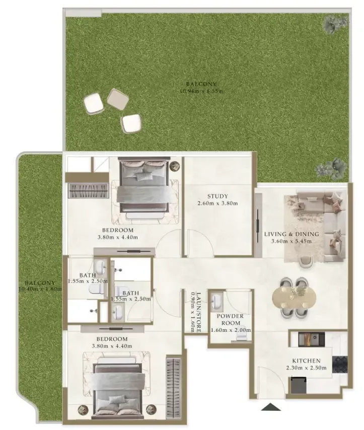 AUM Development Ryze Residences by AUM Development floor plan