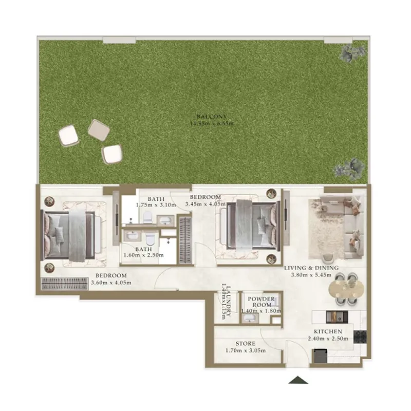 AUM Development Ryze Residences by AUM Development floor plan