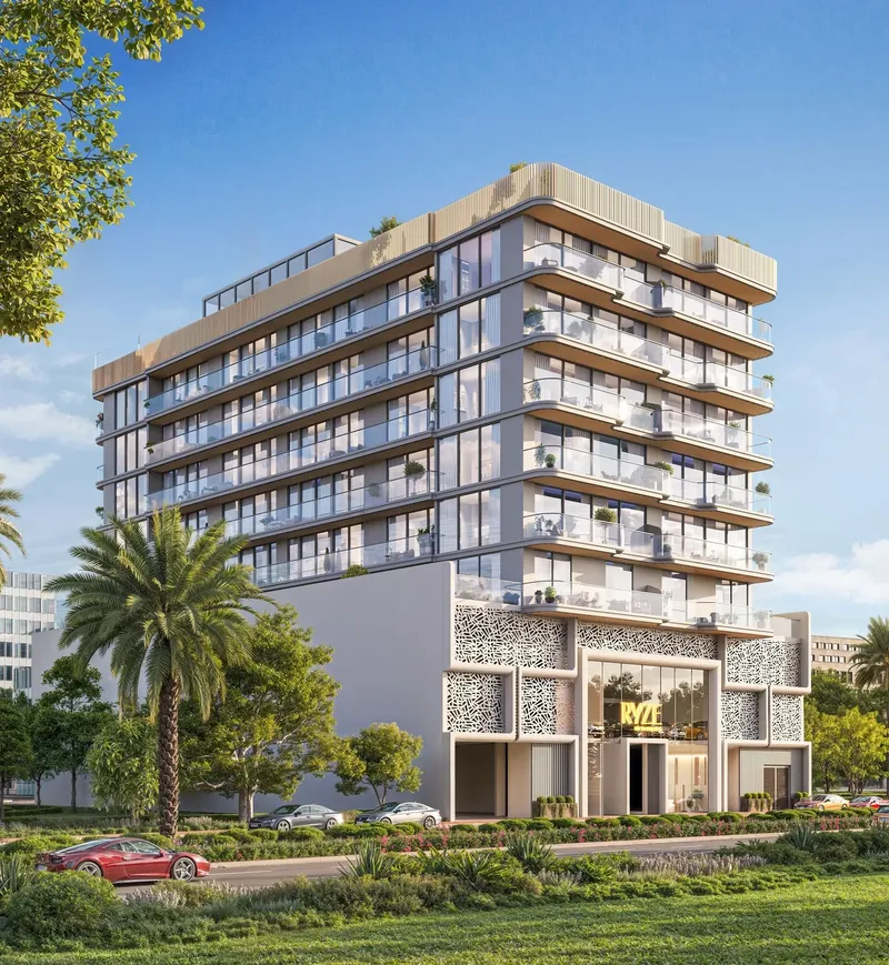 Exterior at Ryze Residences by AUM Development in Dubai International City Dubai