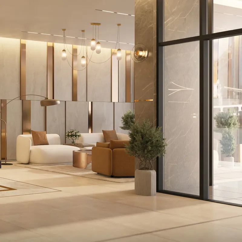 Lobby at Ryze Residences by AUM Development in Dubai International City Dubai