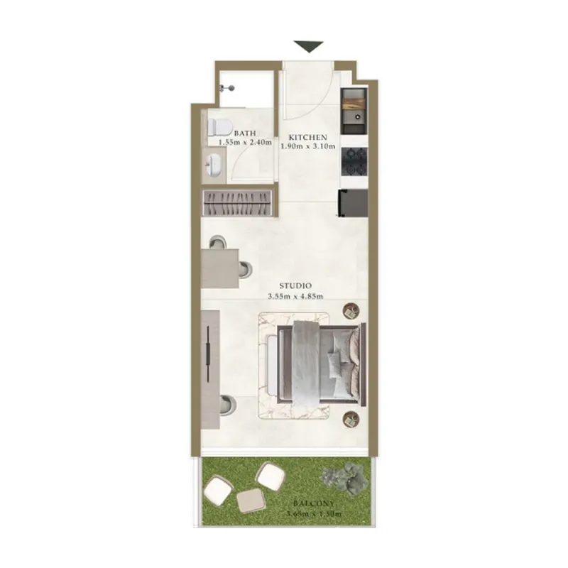 AUM Development Ryze Residences by AUM Development floor plan