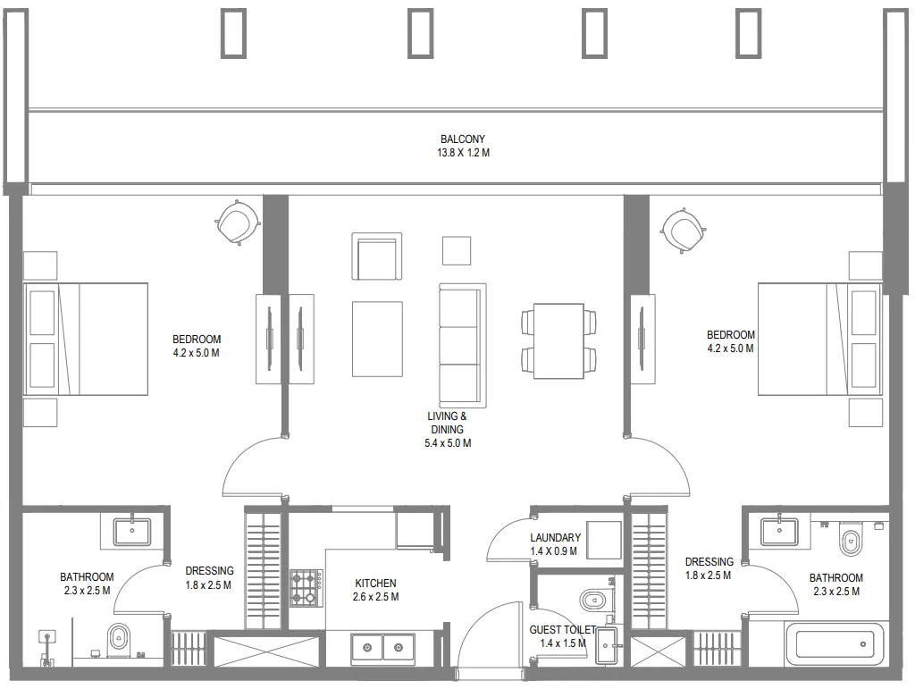 Arada Safa 1 floor plan