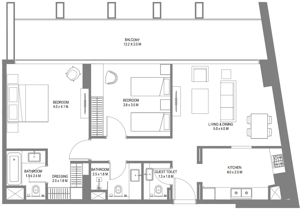 Arada Safa 1 floor plan