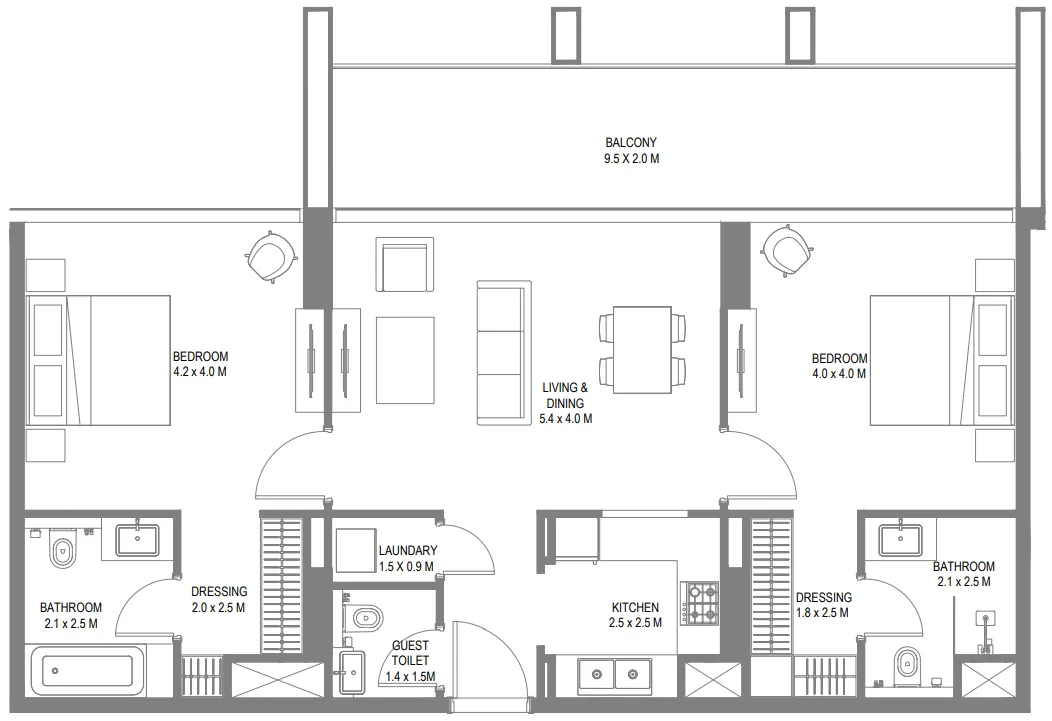 Arada Safa 1 floor plan