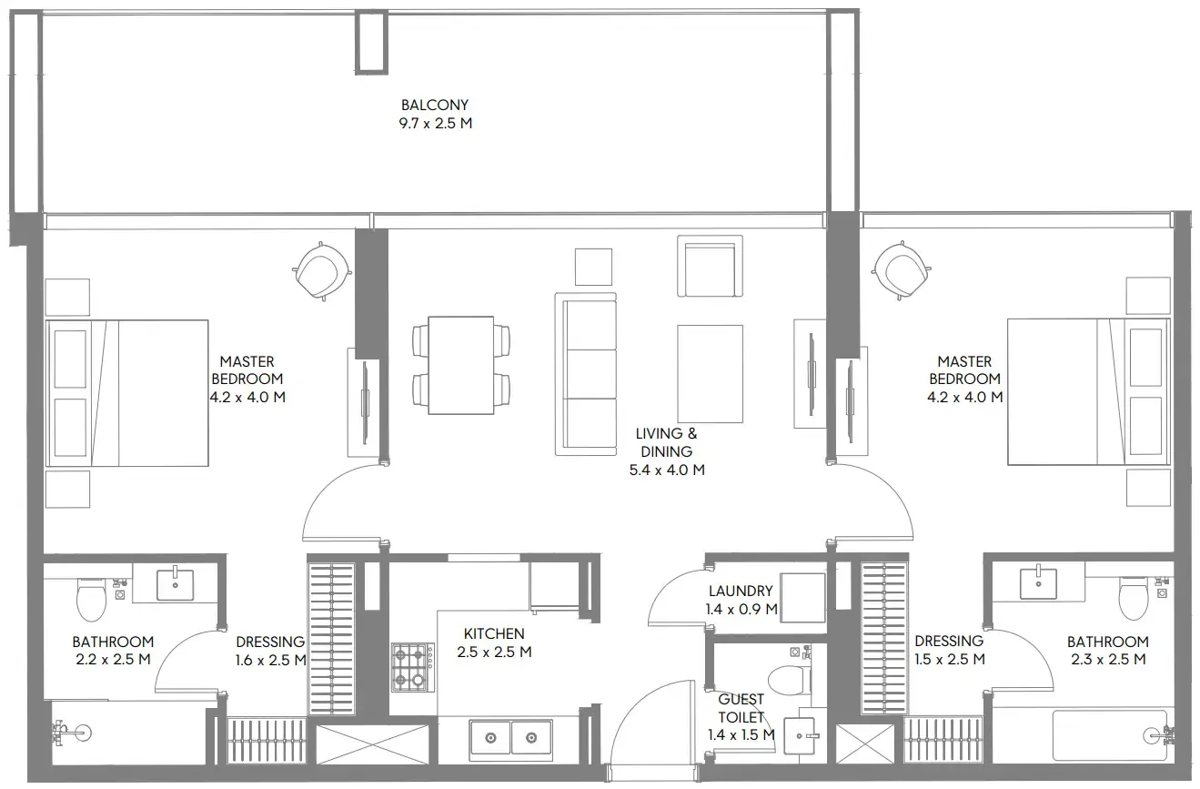 Arada Safa Parkview floor plan