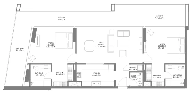 Arada Safa Parkview floor plan