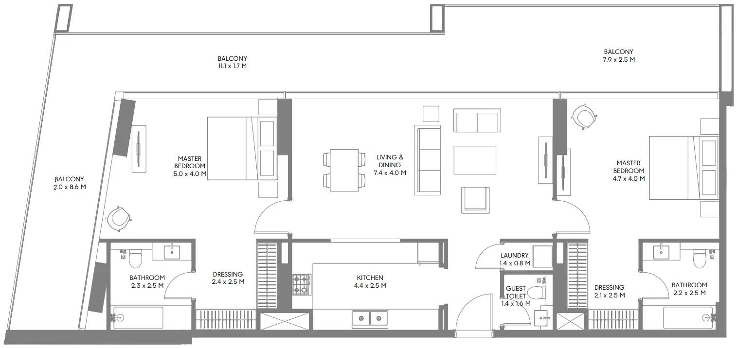 Arada Safa Parkview floor plan