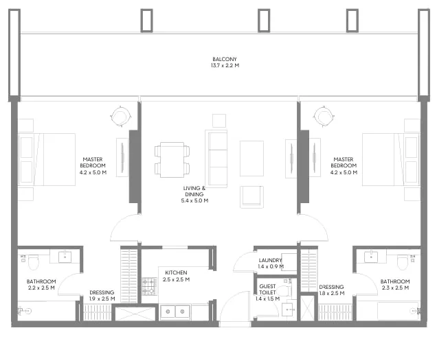 Arada Safa Parkview floor plan