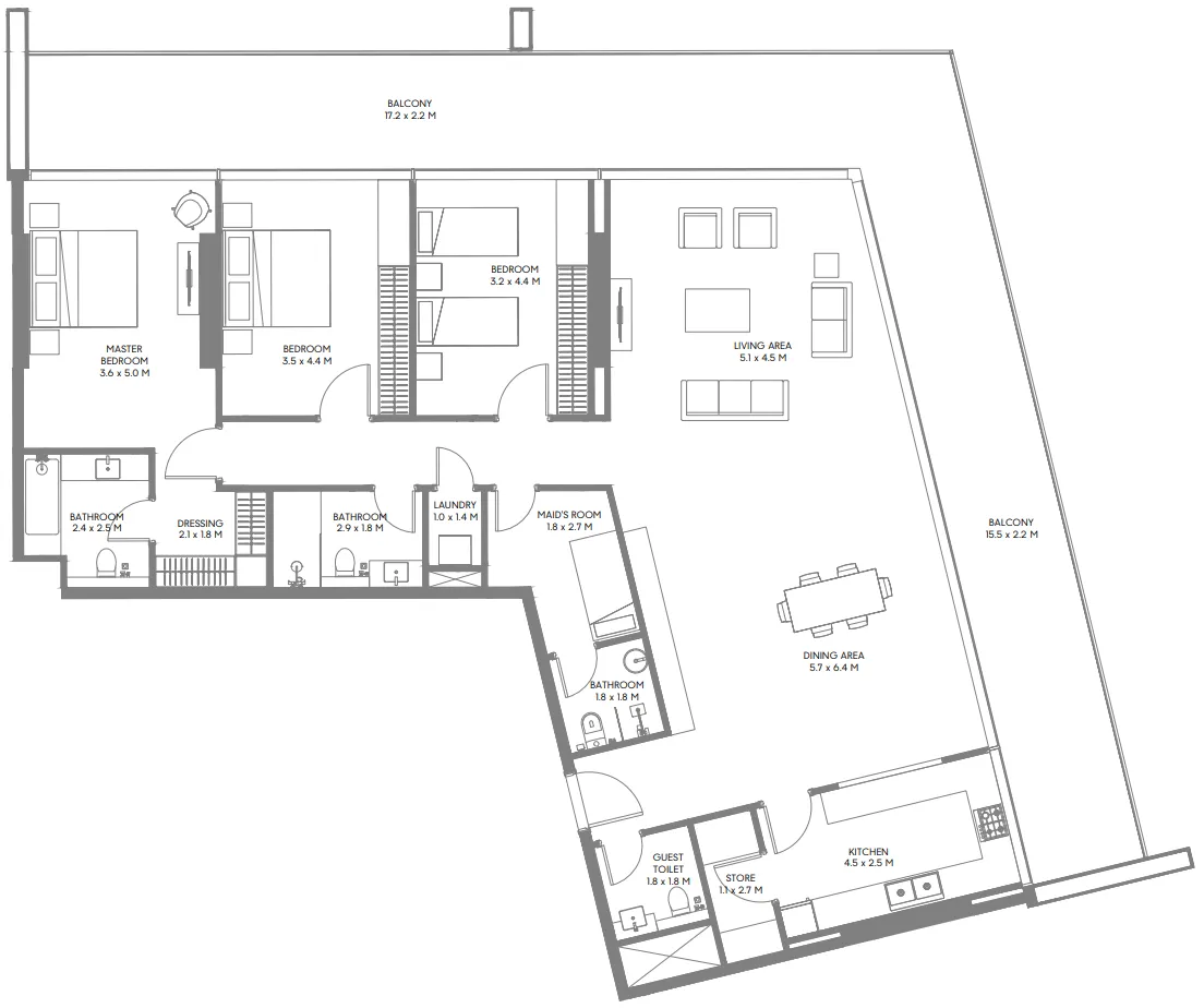 Arada Safa Parkview floor plan