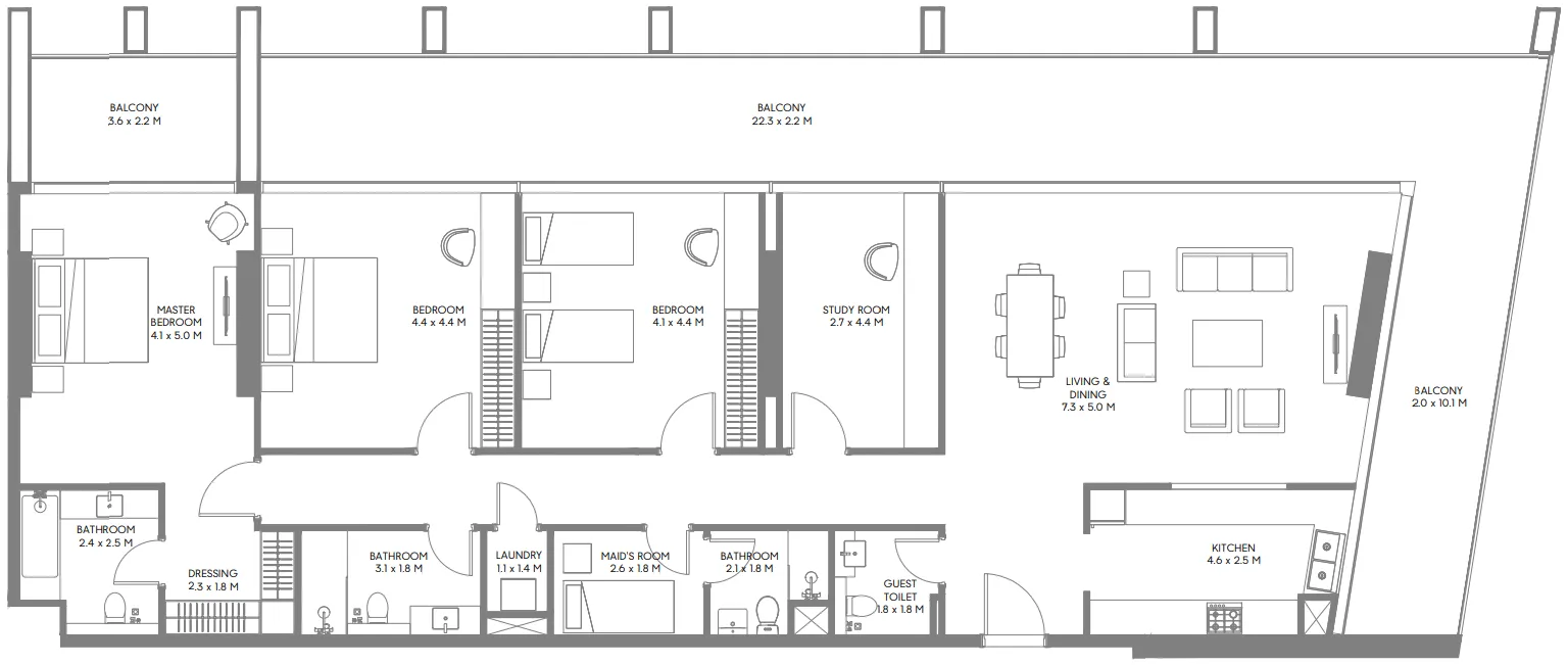Arada Safa Parkview floor plan