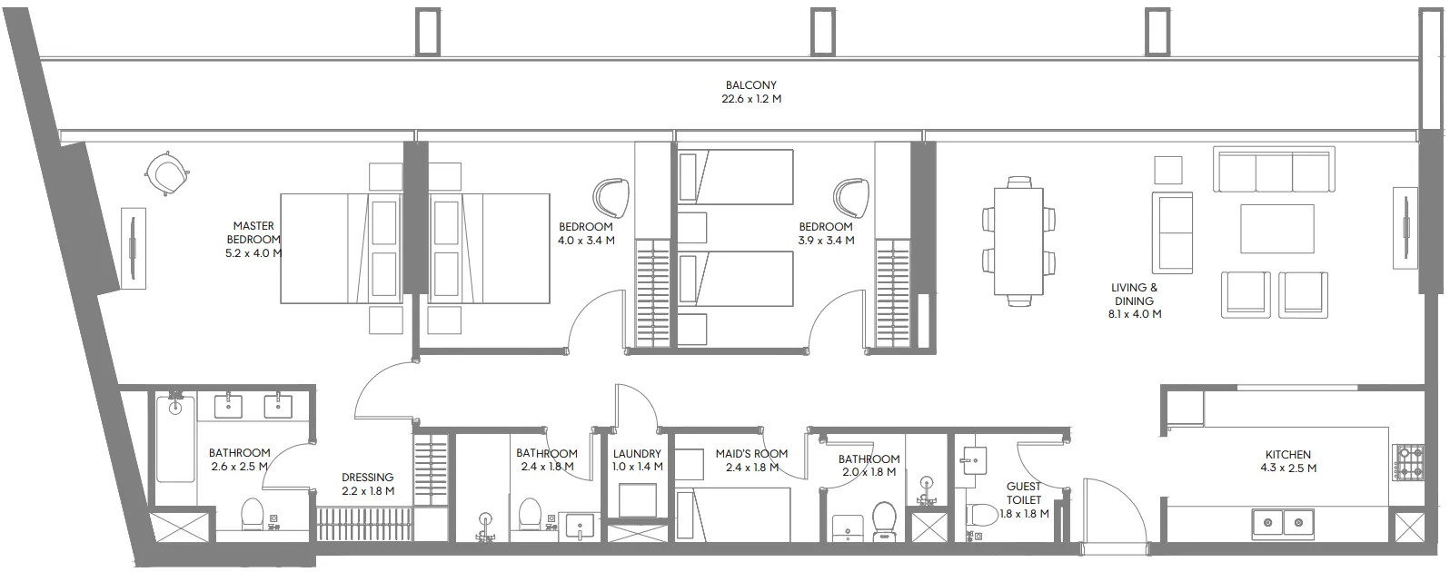 Arada Safa Parkview floor plan