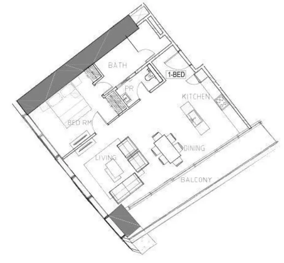 DAMAC Safa Two de Grisogono floor plan