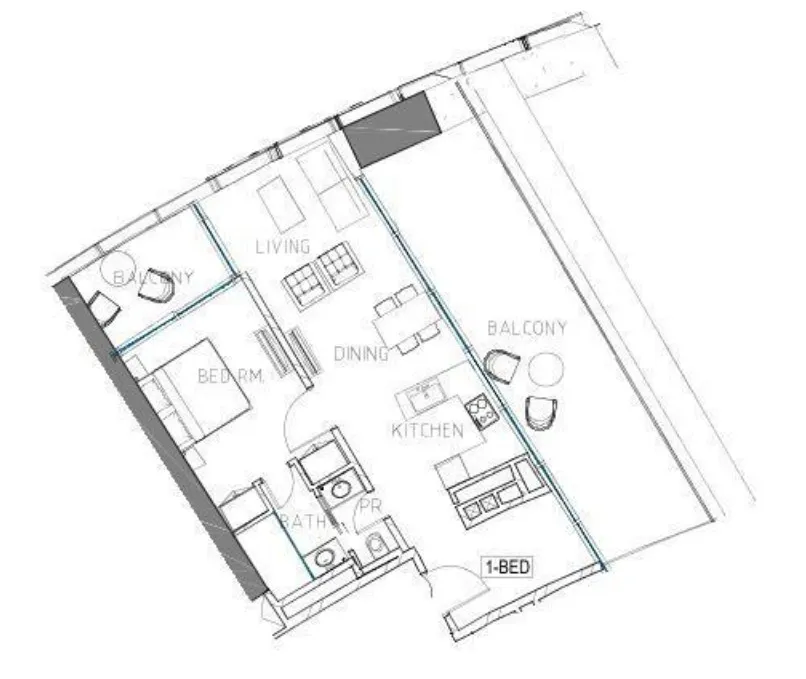 DAMAC Safa Two de Grisogono floor plan