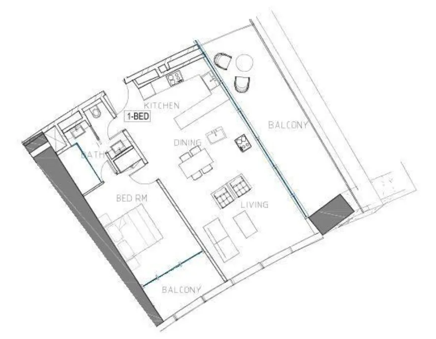 DAMAC Safa Two de Grisogono floor plan