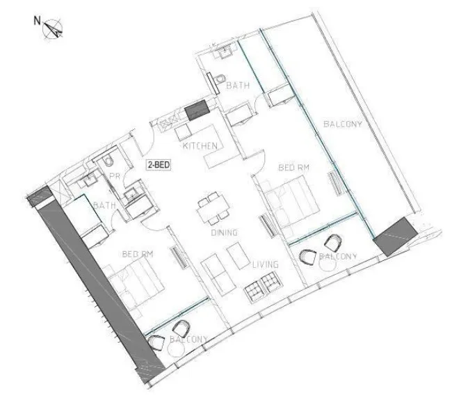 DAMAC Safa Two de Grisogono floor plan