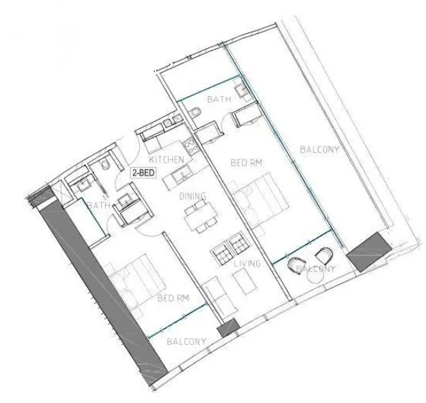 DAMAC Safa Two de Grisogono floor plan
