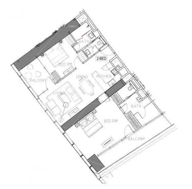 DAMAC Safa Two de Grisogono floor plan