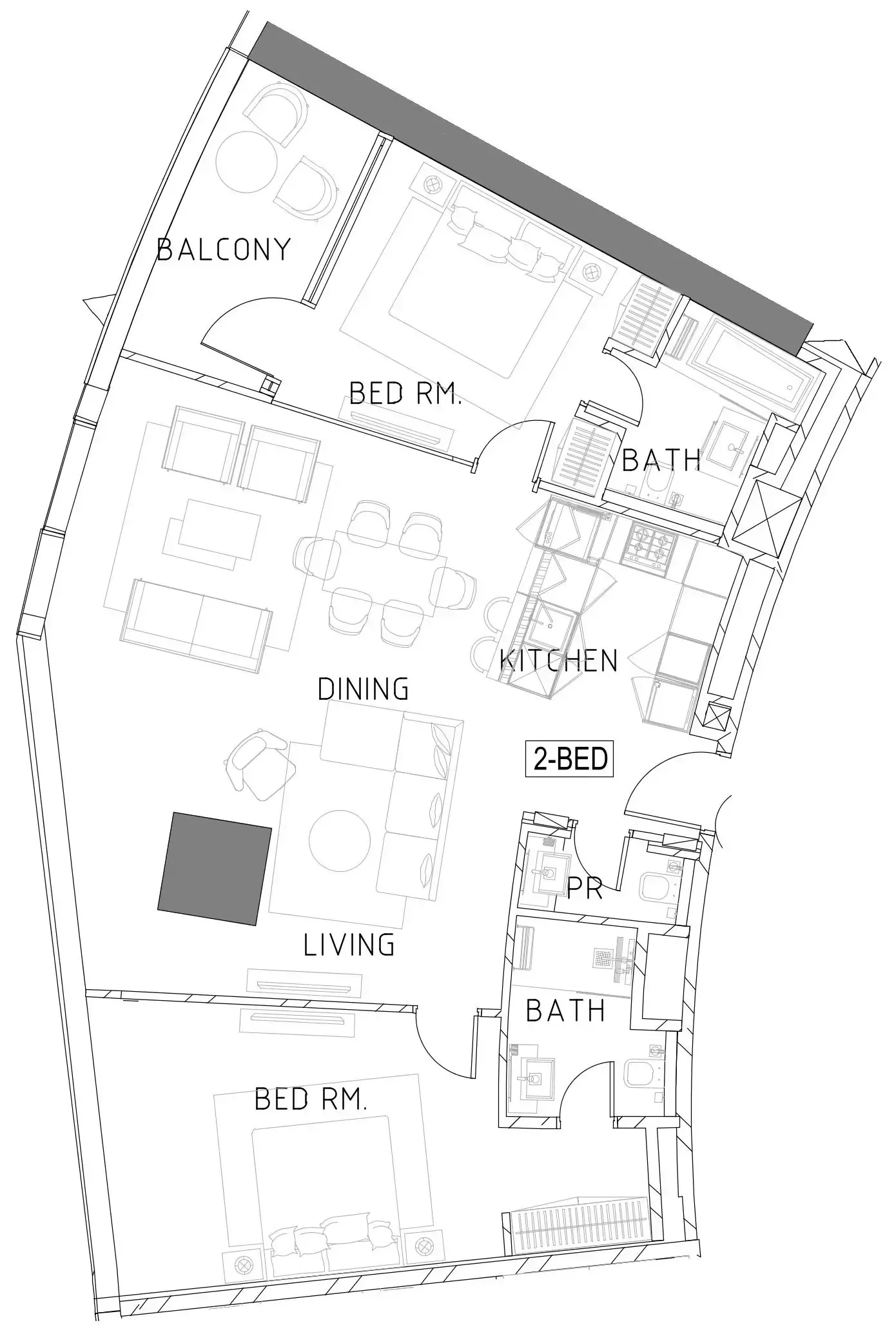 DAMAC Safa Two de Grisogono floor plan