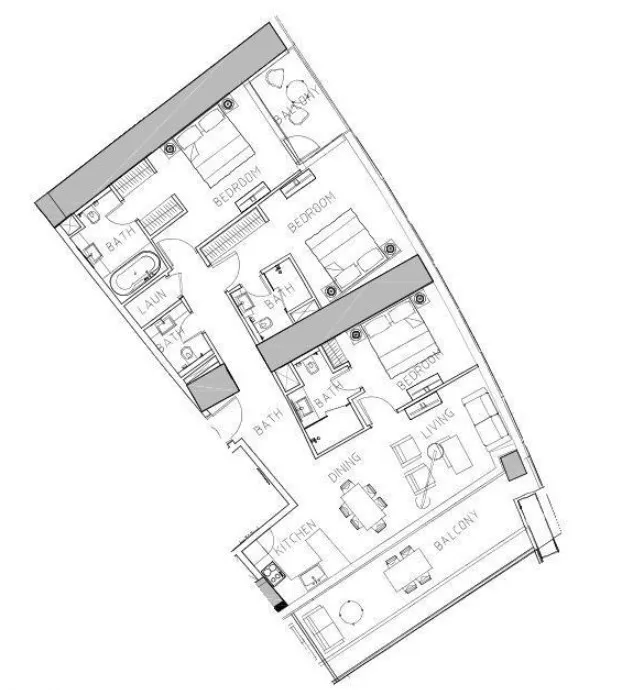 DAMAC Safa Two de Grisogono floor plan